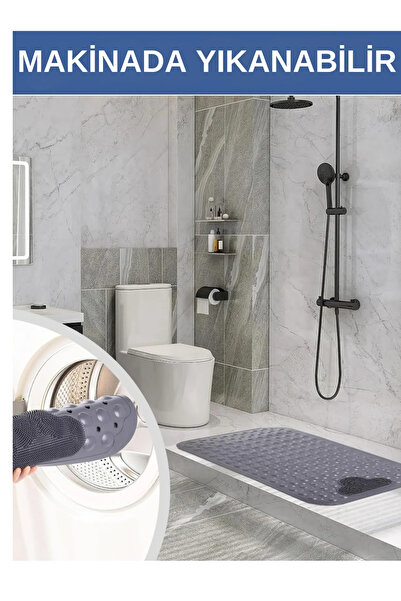 UFİX Присоска для ванни та душу, що не ковзає, душова кабіна, ванна, вакуумна підставка для ніг, масажний килимок для ванни 36x69,5 см