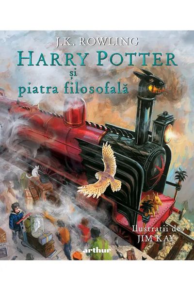 Editura Arthur Harry Potter și piatra filosofală #1, ediție ilustrată