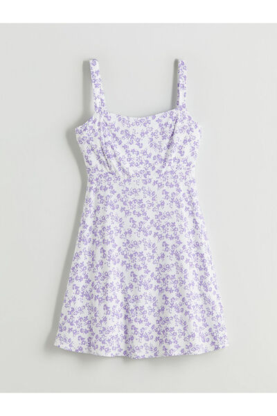 LC Waikiki Quality Parts from Celebi Store |   Floral Strap Waist Mini Dress