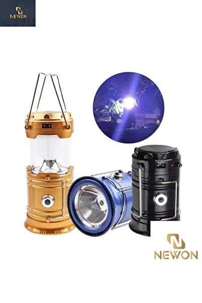 Newon Şarjlı Usbli Solar Güneş Enerji Işıldak-Kamp Feneri Lambası New 2025 AS...
