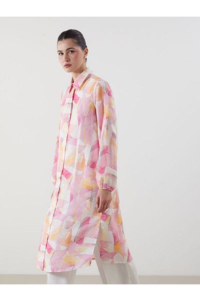 LC Waikiki New Season Patterned Women's Shirt Tunic - S5Fe23Z8