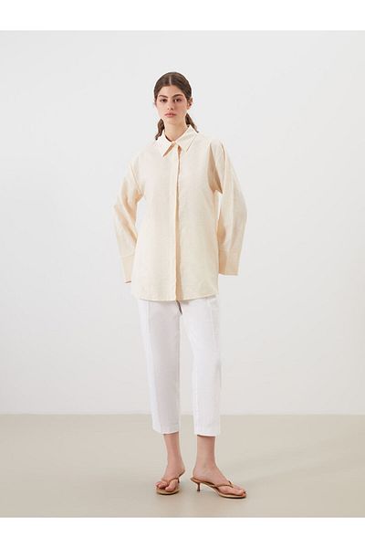 LC Waikiki New Season Textured Women's Shirt Tunic - S5Q085Z8