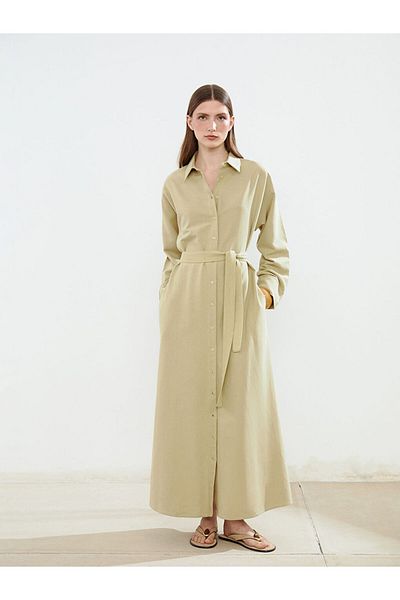 LC Waikiki Linen Blend Women's Shirt Dress