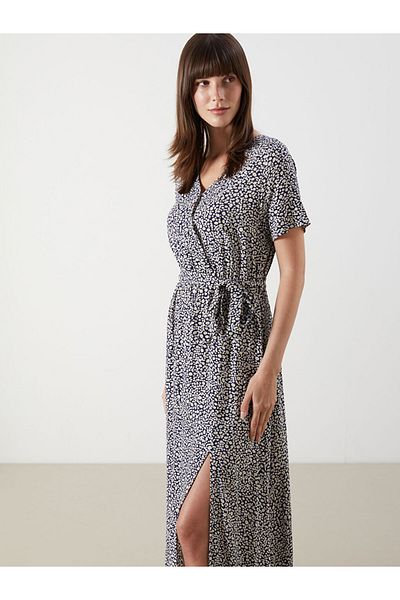 LC Waikiki New Season Double Breasted Collar Floral Dress - S5N663Z8