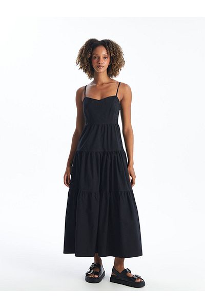LC Waikiki Lcw Heart Collar Straight Strap Women's Dress Fast Fashion