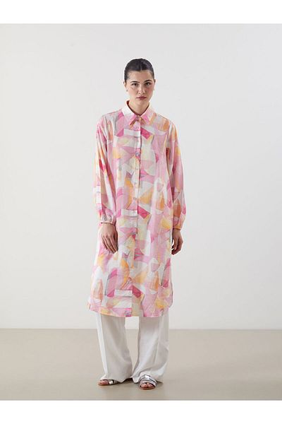 LC Waikiki New Season Patterned Women's Shirt Tunic - S5Fe23Z8
