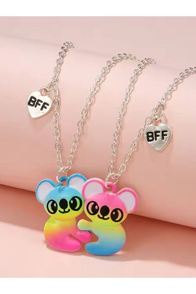 SYGGY Set 2 lantisoare best friend, pandantiv Koala BFF