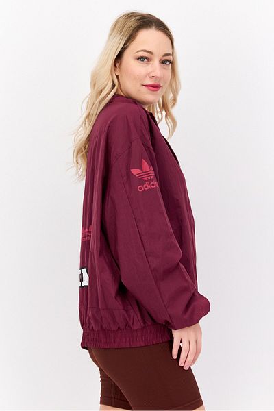 adidas Women Sportswear Fit Long Sleeve Windbreaker Jacket, Purple