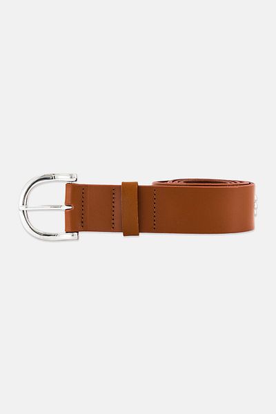 Scotch & Soda Women Adjustable Leather Belt, Brown