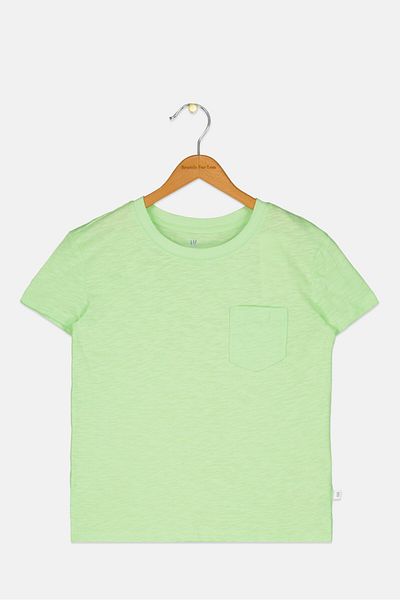 GAP Kids Girl Short Sleeves Solid T-Shirts, Green