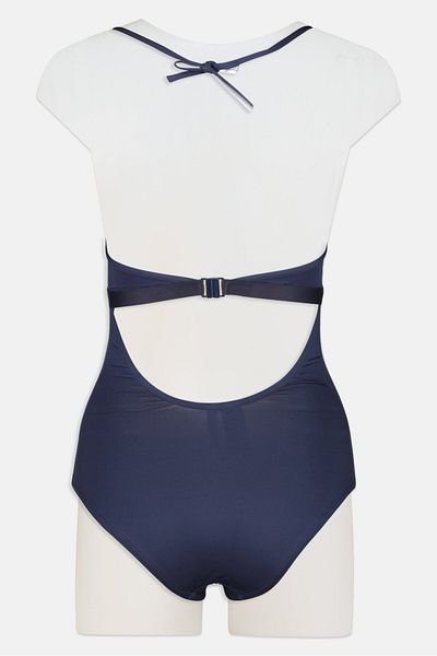 Tommy Hilfiger Women Plain One Piece Swimwear, Navy