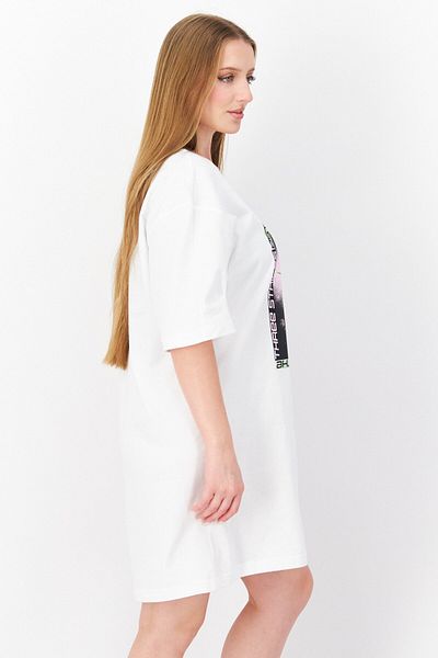 adidas Women Sportswear Fit Elbow Sleeve Outdoor Shirt Dress, White