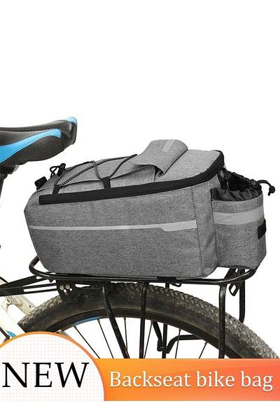 Generic Bike Bag Pannier Bag Waterproof Bike Rear Rack Storage Bag Durable Large Capacity Cycling Trunk Stor