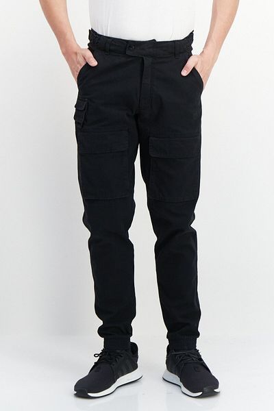 adidas Men Sportswear Fit Brand Logo Training Track Pants, Black