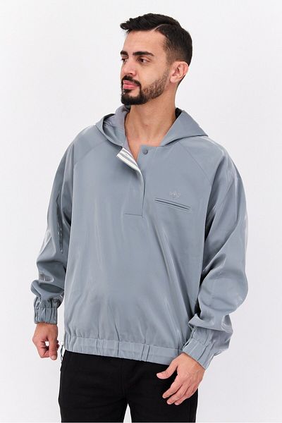 adidas Men Sportswear Fit Long Sleeves Outdoor Jacket, Grey