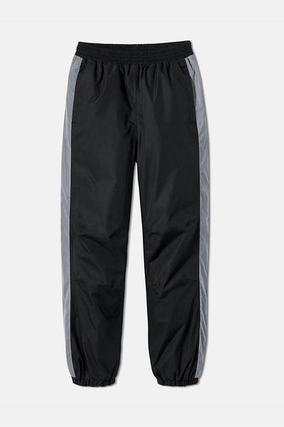 Tchibo Kids Girl Plain Pull On Jogger Pants, Black and Grey
