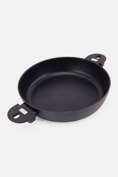 Berndes Skillet Cast Iron Grill Pan Round, Black