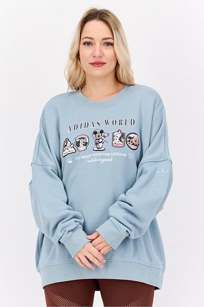 adidas Women Sportswear Fit Training Sweater, Blue