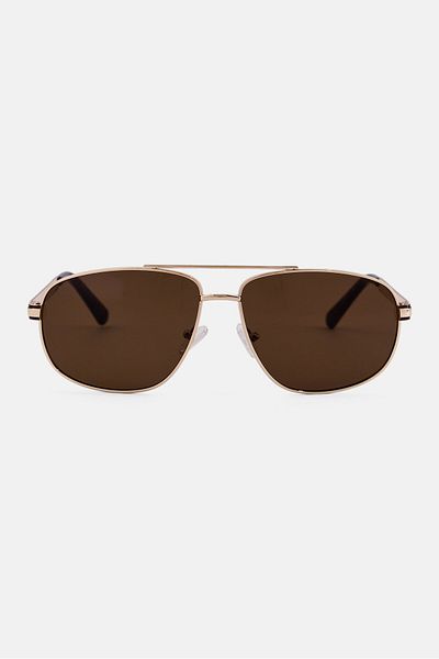 Guess Men GF0244 Aviator Sunglasses, Brown