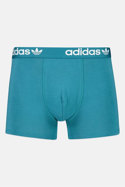 adidas Men 3 Pcs Brand Logo 3 Stripe Trunks, Multicolor