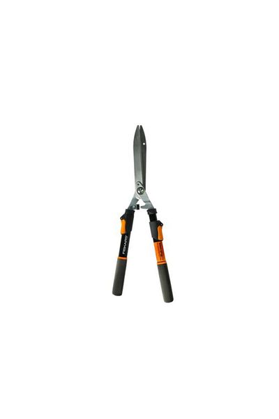 Generic Fiskars Power Lever Serrated Blade Telescopic Hedge Shear Black and Orange 10inch 391690-1013