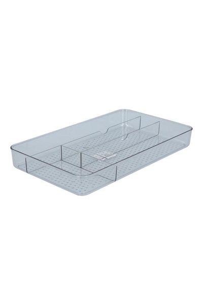 Generic Felli Plastic Easy to Clean No Slip Fridge Storage Organizer Clear
