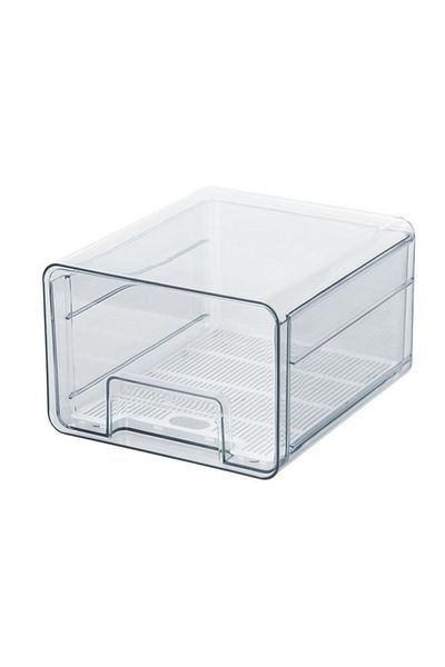 Generic Felli Plastic Rectangular Fridge Organizer Drawer Clear Y1K110092