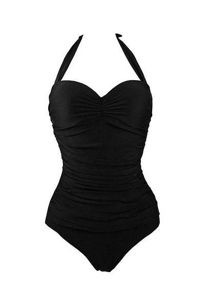 Generic Vintage Push Up Swimsuit Black