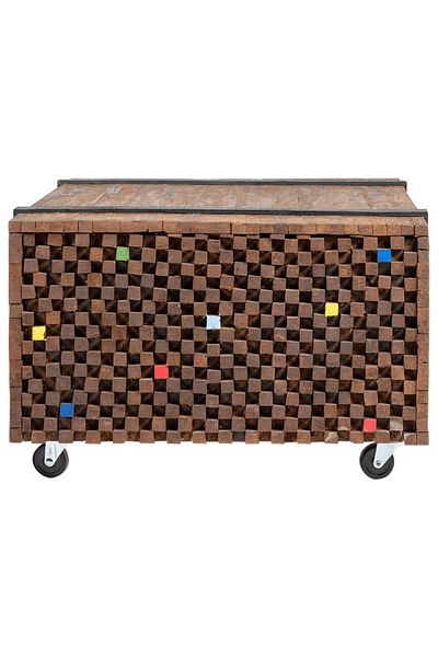 vidaxl Side Table Teak 60x60x38 cm