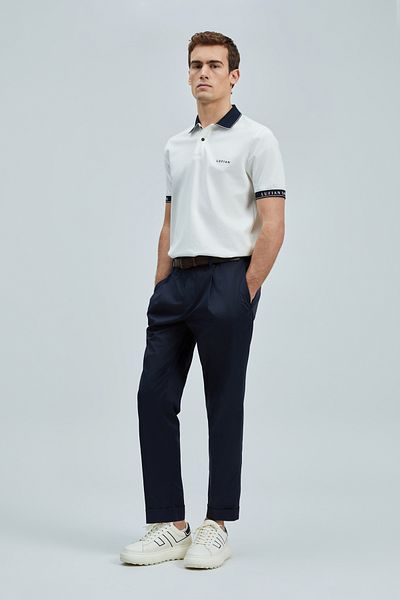 Lufian Hold Smart Men's Polo T-Shirt Off White