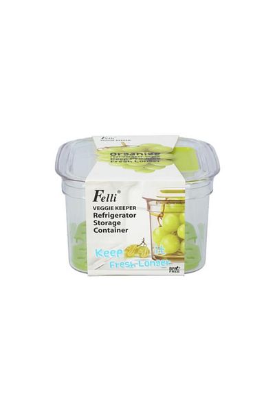 Generic Felli Veggie Keeper Refrigerator Storage Container Clear 4.7 Liter