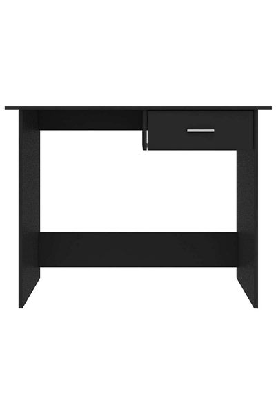 vidaxl Desk Black 100x50x76 cm Engineered Wood