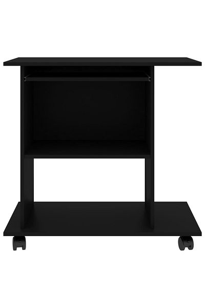 vidaxl Computer Desk Black 80x50x75 cm Engineered Wood