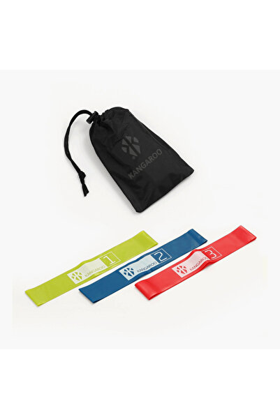 KANGAROO مجموعة حلقات رباط المقاومة كانجرو 3مستويات من المطاط النقي الغير معا...
