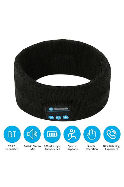 Generic BT5.0 Headwear Headphone Black