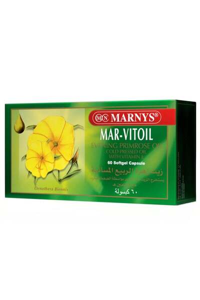 Marnys MAR-VITOIL Evening Primrose Oil with Vitamin E - 60 Capsules