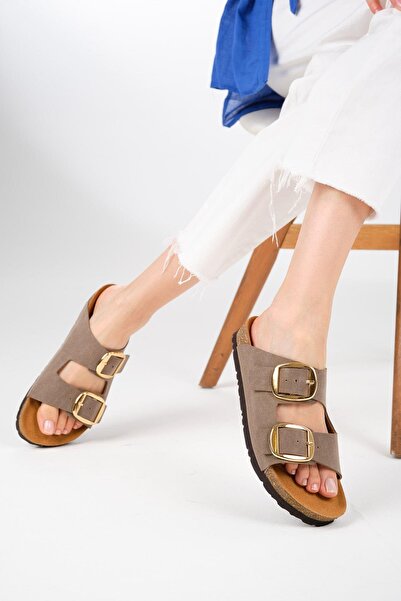 Mio Gusto Papuci ortopedici cu talpă din plută Ines Mink Color