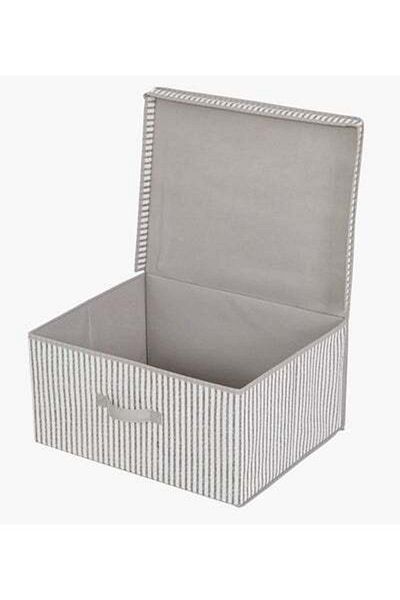 HALAMODO Ebase Rectangular Storage Box Grey/White Standard