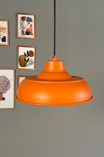 Bamyum Doria Turuncu Tekli Avize Retro Sarkıt Ofis Showroom Salon Mutfak Avizeleri