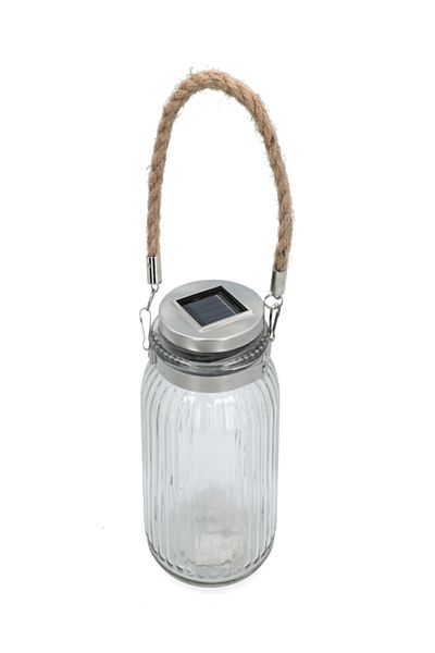 micasa Durable Stainless Steel Mason Jar Patio Solar Light
