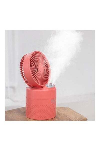 HALAMODO 2-In-1 Portable Fan With Humidifier Red