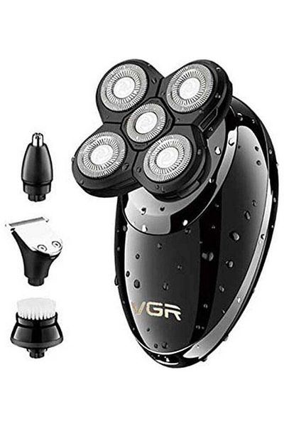 Generic VGR V-302 Hair Trimmers - 4 In 1 Rotary Electric Shaver Wet Hair Clipper Rechargeable