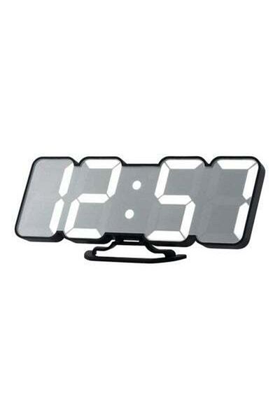 HALAMODO Wireless LED Alarm Clock Black/White 23.5 x 4 x 9.2cm