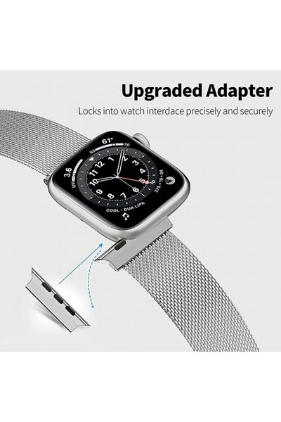 OEM Curea Milanese Gri Spațial compatibilă cu Apple Watch 42/44/45/49 mm