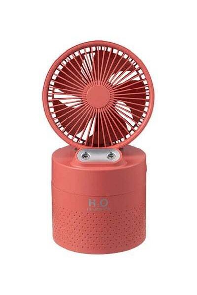 HALAMODO 2-In-1 Portable Fan With Humidifier Red