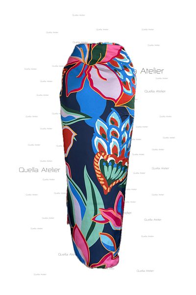 quella atelier Large Floral Patterned Long Pareo
