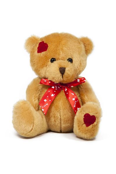 STIP PLUSH BEAR 15CM BROWN