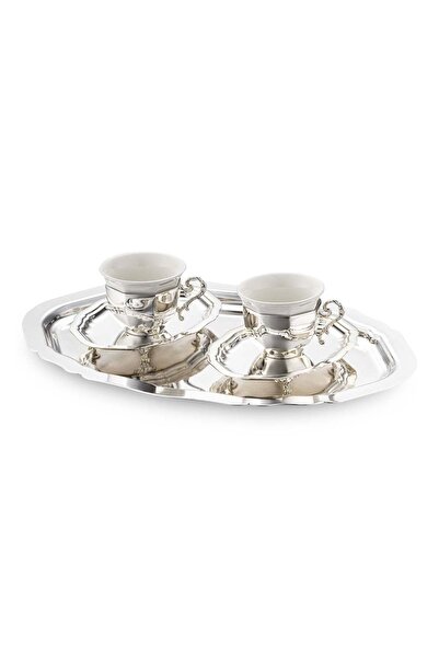 Jumbo Timeless MMXXV Çift Kişilik Kahve Fincan Seti Silver