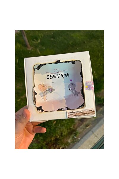 Tasarım Senin için yazılı tom ve jery karakterli yanarlı kutu yüzük kutusu yü...