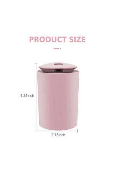 HALAMODO 260ml Colourful LED Light Mist Essential Oil Diffuser White
